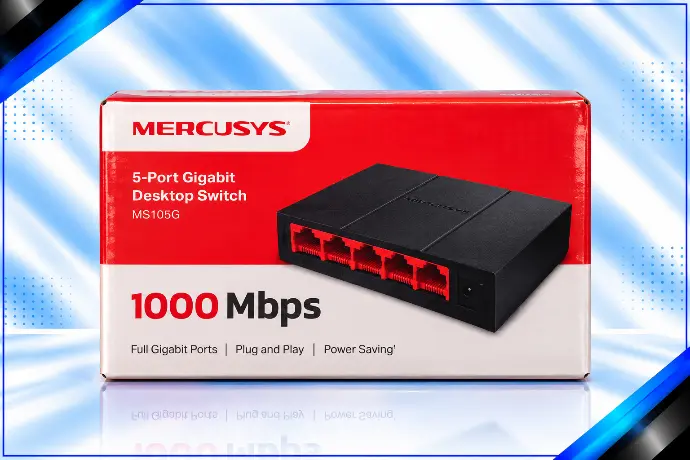 SWITCH 5 PUERTOS 10/100/1000 MERCUSYS