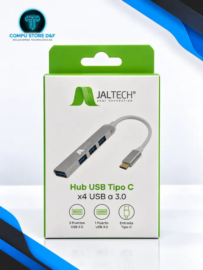HUB USB TIPO C 4 PUERTOS JALTECH 11047