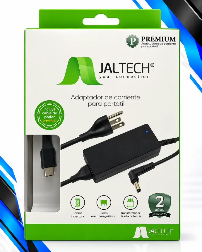CARGADOR PARA PORTATIL TIPO C JALTECH 65W 10805