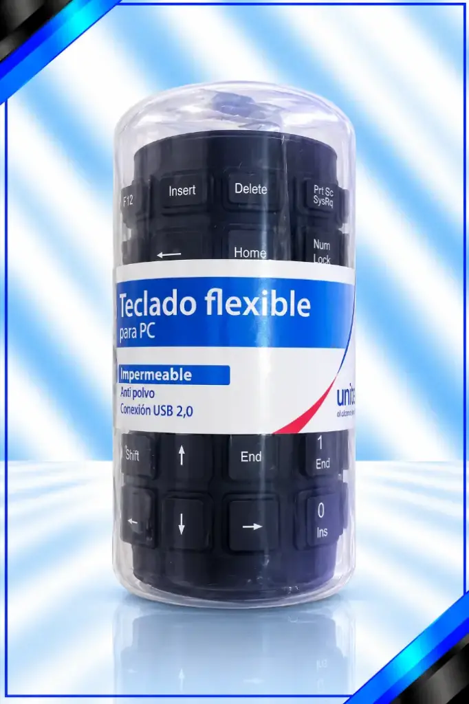 TECLADO FLEXIBLE IMPERMEABLE UNITEC