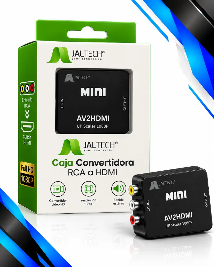CAJA CONVERTIDORA RCA A HDMI JALTECH 10870