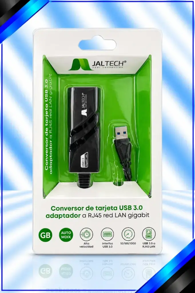 CONVERSOR DE TARJETA USB 3.0 ADAPTADOR A RJ45  B556 RED LAN GIGABIT 10881