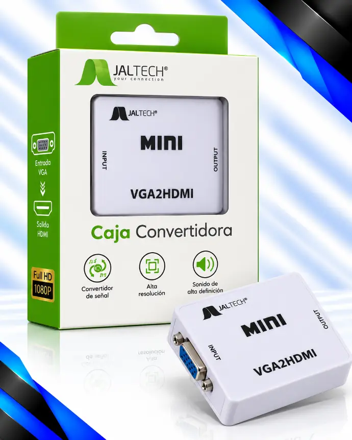 CAJA CONVERTIDORA VGA2 HDMI JALTECH 10760