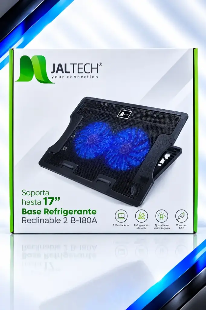 BASE REFRIGERANTE JALTECH 2 VENTILADORES B-180A