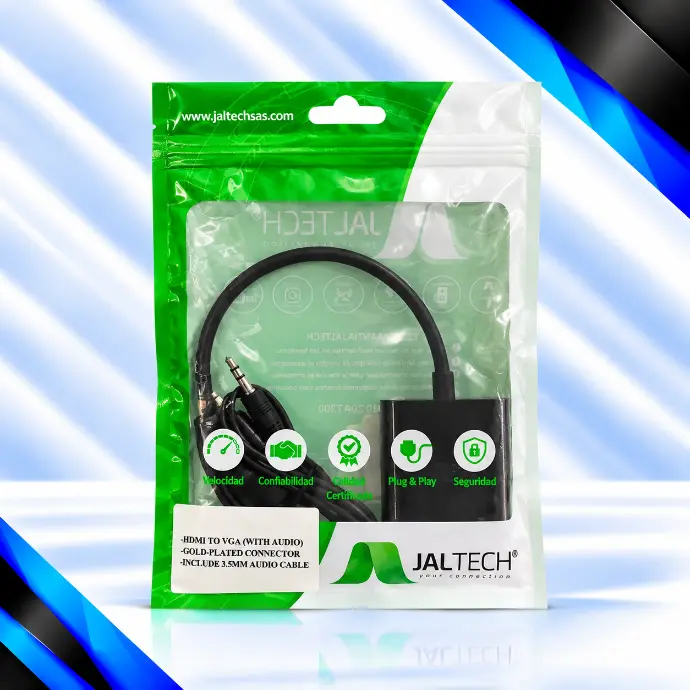 CONVERTIDOR JALTECH HDMI- VGA ECO10922
