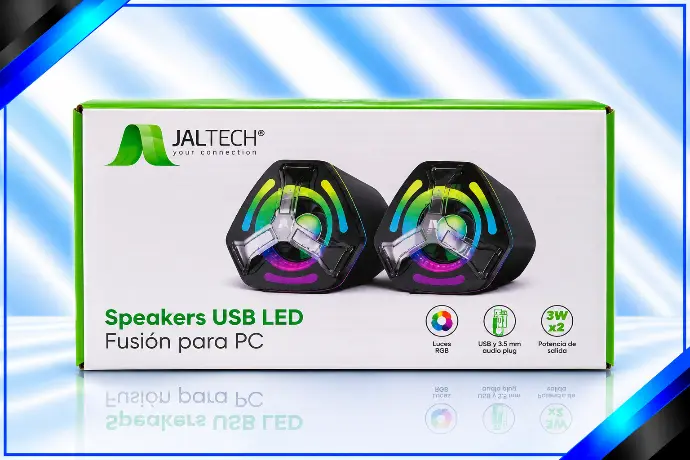 SPEAKERS USB LED FUSION PARA PC K2060 