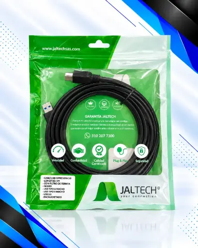 [CABLEUSB80230] CABLE USB IMPRESORA 3.0 5MTS USB3.05M 80230